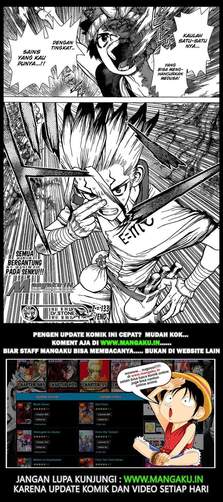 Dr. Stone Chapter 133 - halaman 16