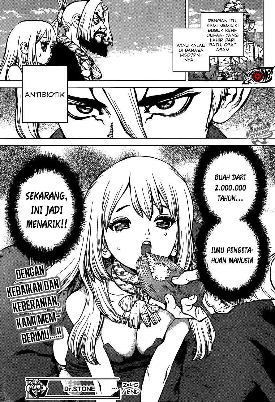 Dr. Stone Chapter 40 - halaman 21