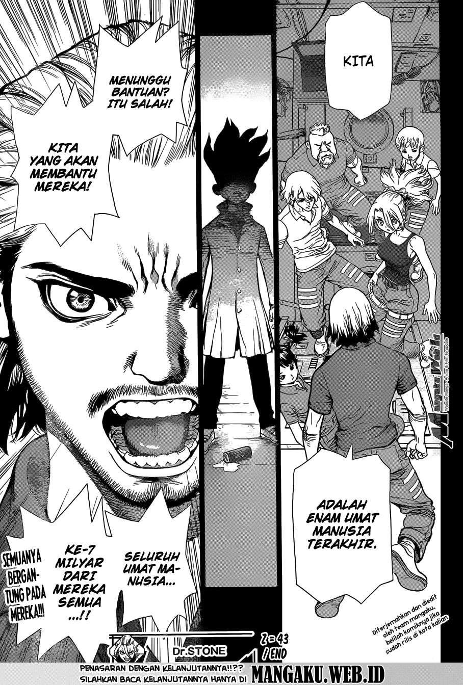 Dr. Stone Chapter 43 - halaman 18