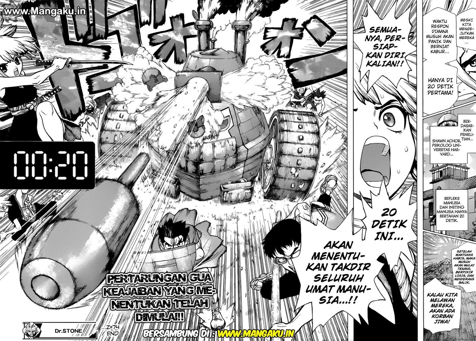 Dr. Stone Chapter 74 - halaman 17