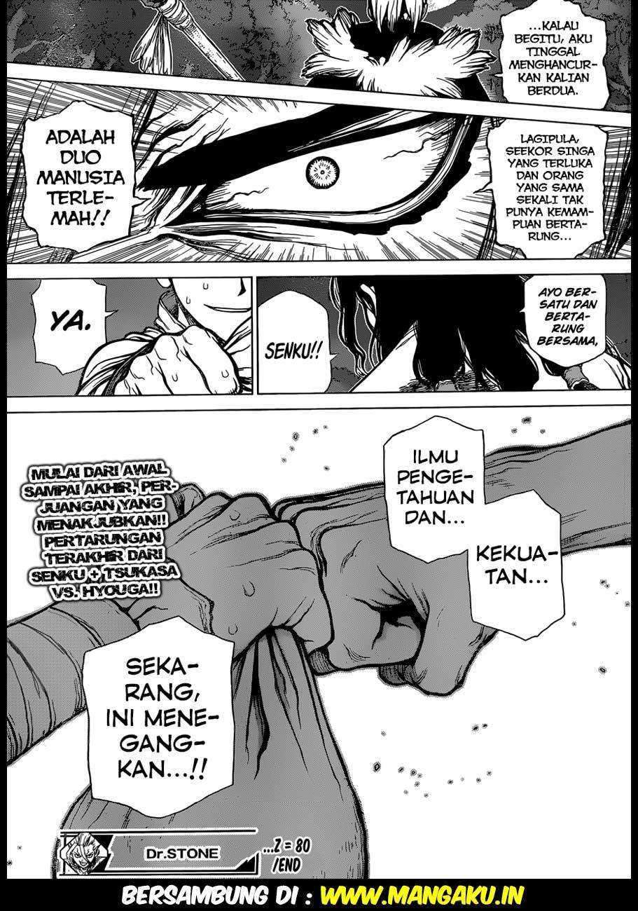 Dr. Stone Chapter 80 - halaman 19