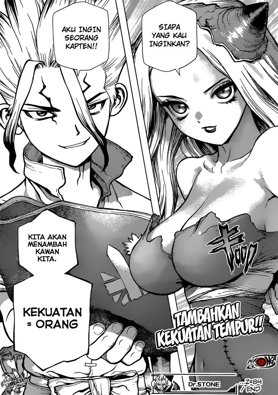 Dr. Stone Chapter 84 - halaman 18
