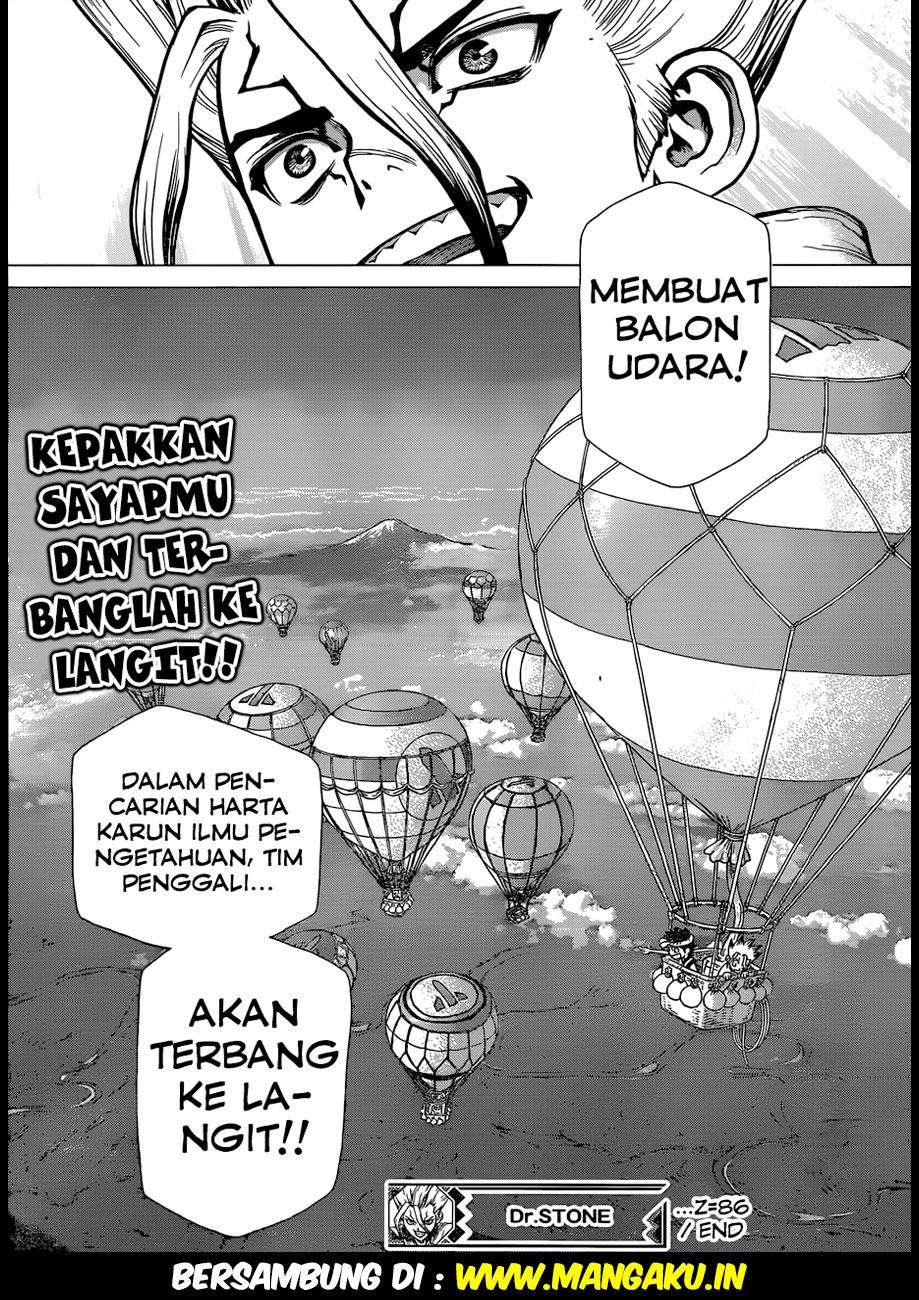 Dr. Stone Chapter 86 - halaman 17