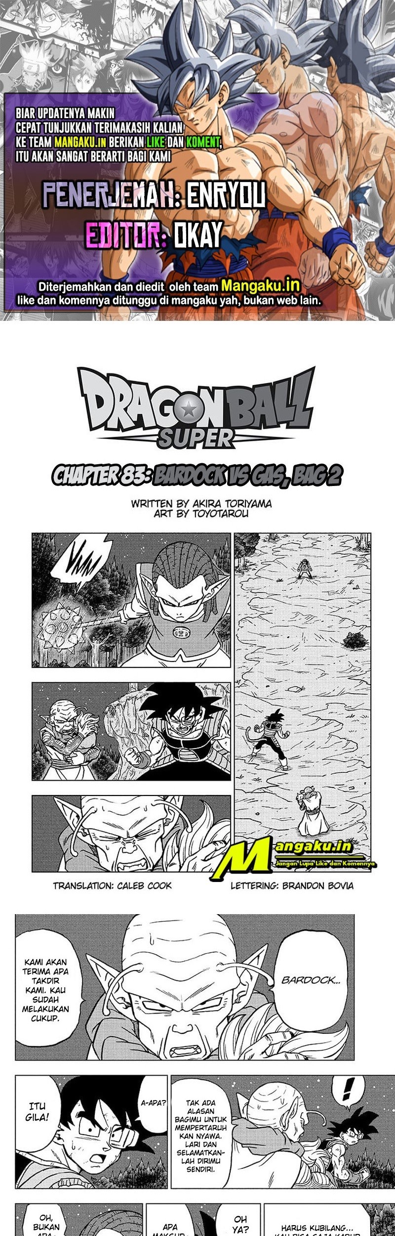 Dragon Ball Super Chapter 83.2 - halaman 1