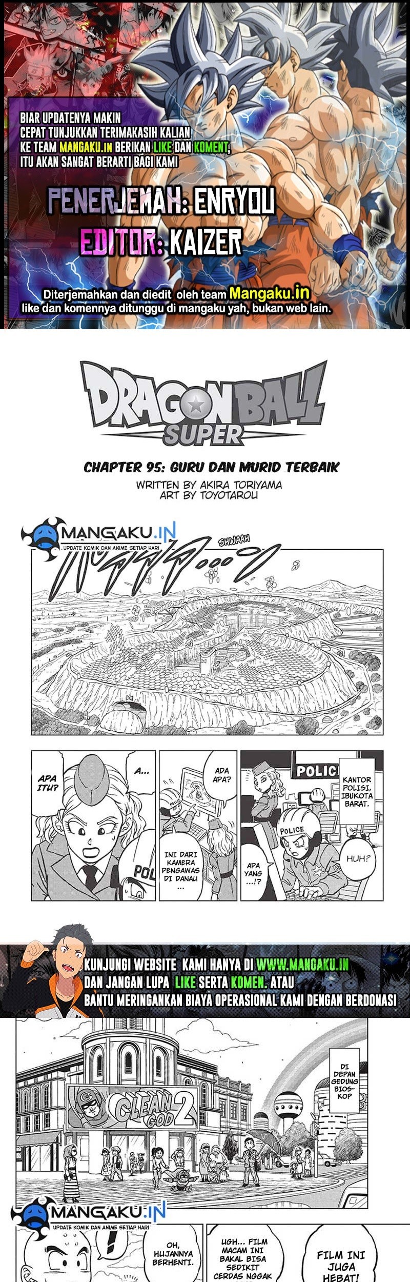 Dragon Ball Super Chapter 95 - halaman 1