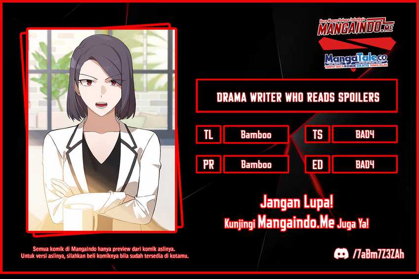 Drama Writer Who Reads Spoilers Chapter 3 - halaman 1