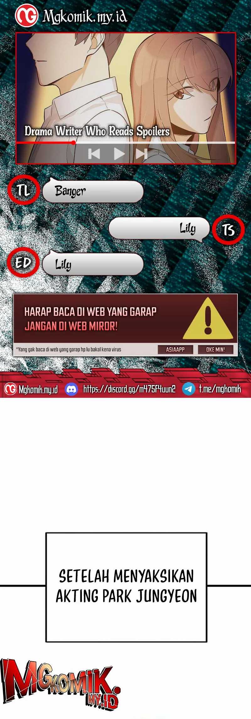 Drama Writer Who Reads Spoilers Chapter 34 - halaman 1