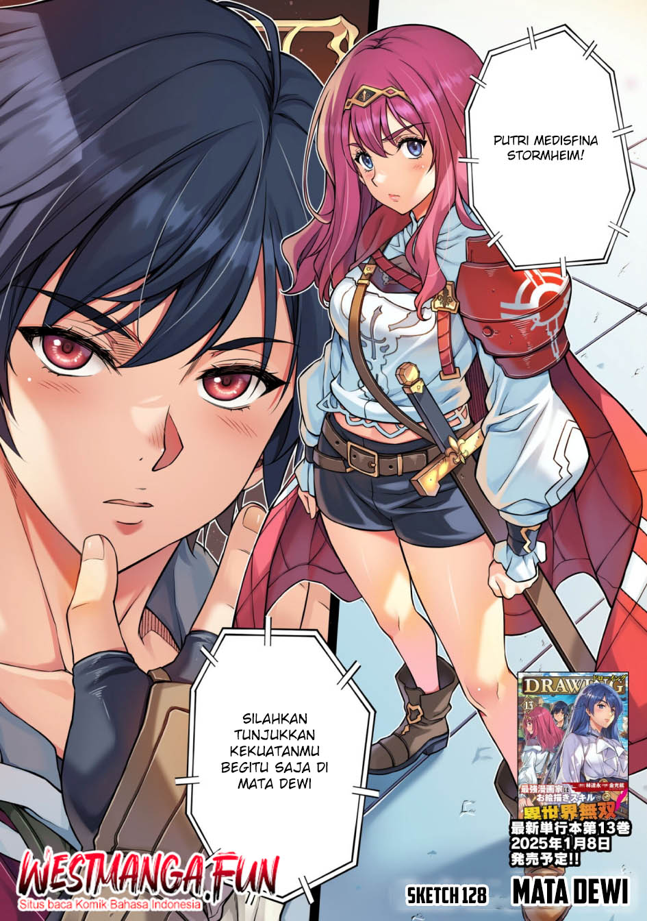 Drawing: Saikyou Mangaka wa Oekaki Skill de Isekai Musou suru! Chapter 128 - halaman 3