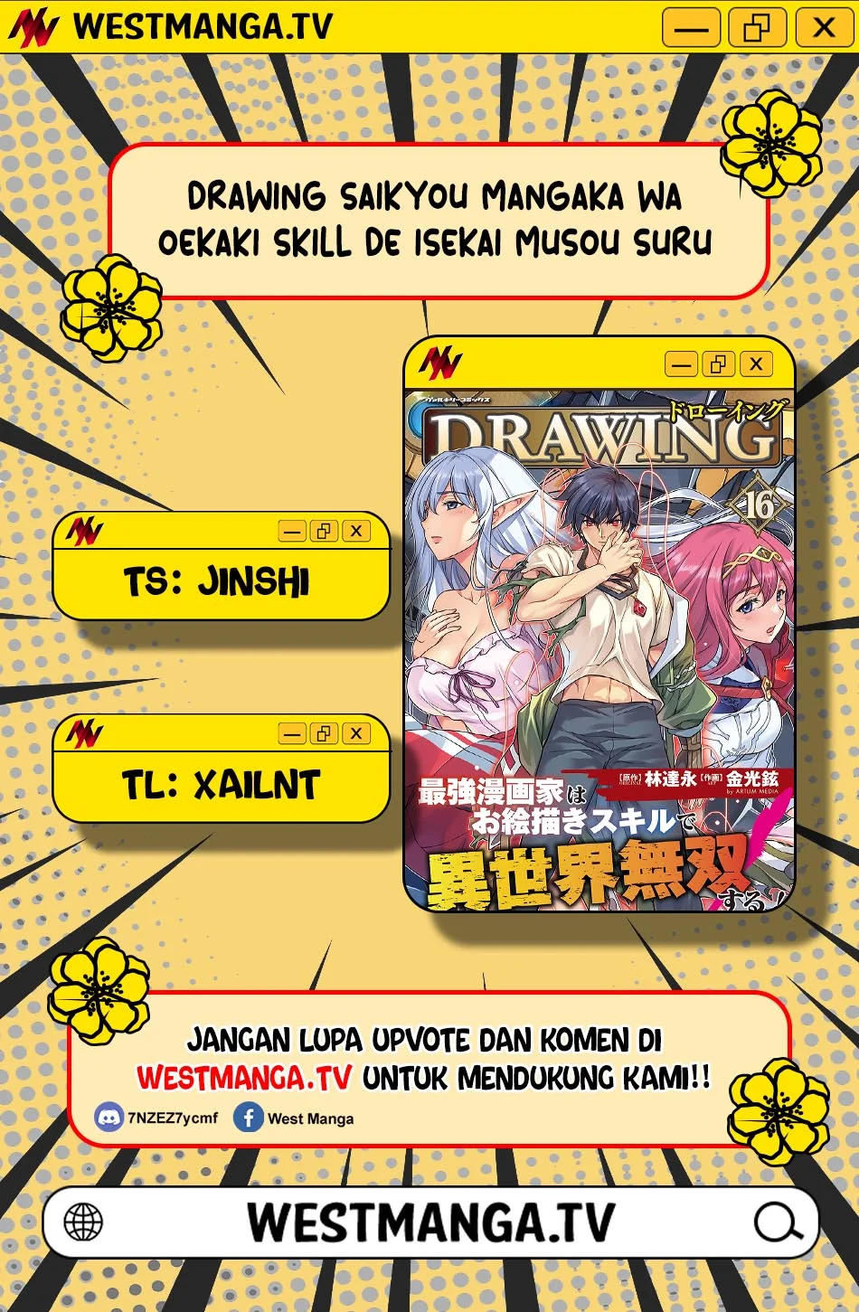 Drawing: Saikyou Mangaka wa Oekaki Skill de Isekai Musou suru! Chapter 184 - halaman 3