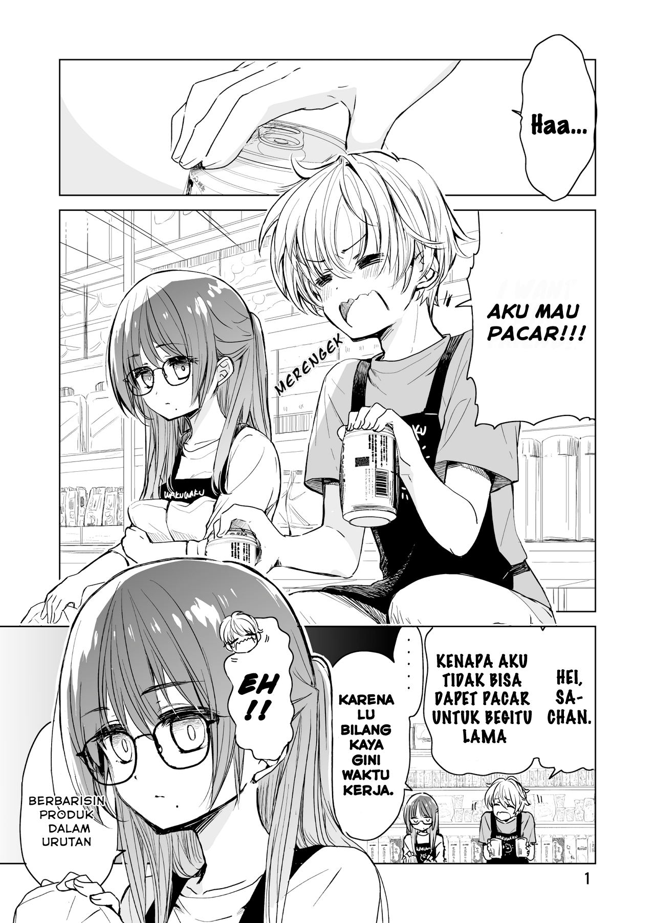 Drugstore Tenin Sacchan no Nichijou Chapter 1 - halaman 1