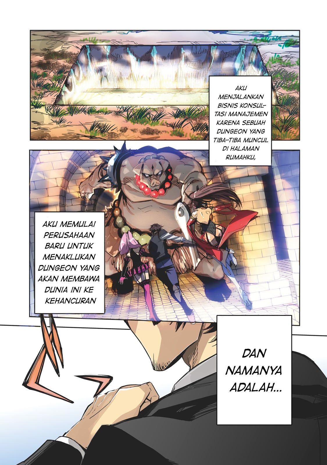 Dungeon Busters: Chuunen Otoko desu ga Niwa ni Dungeon ga Shutsugen shita node Sekai wo Sukuimasu Chapter 1 - halaman 2