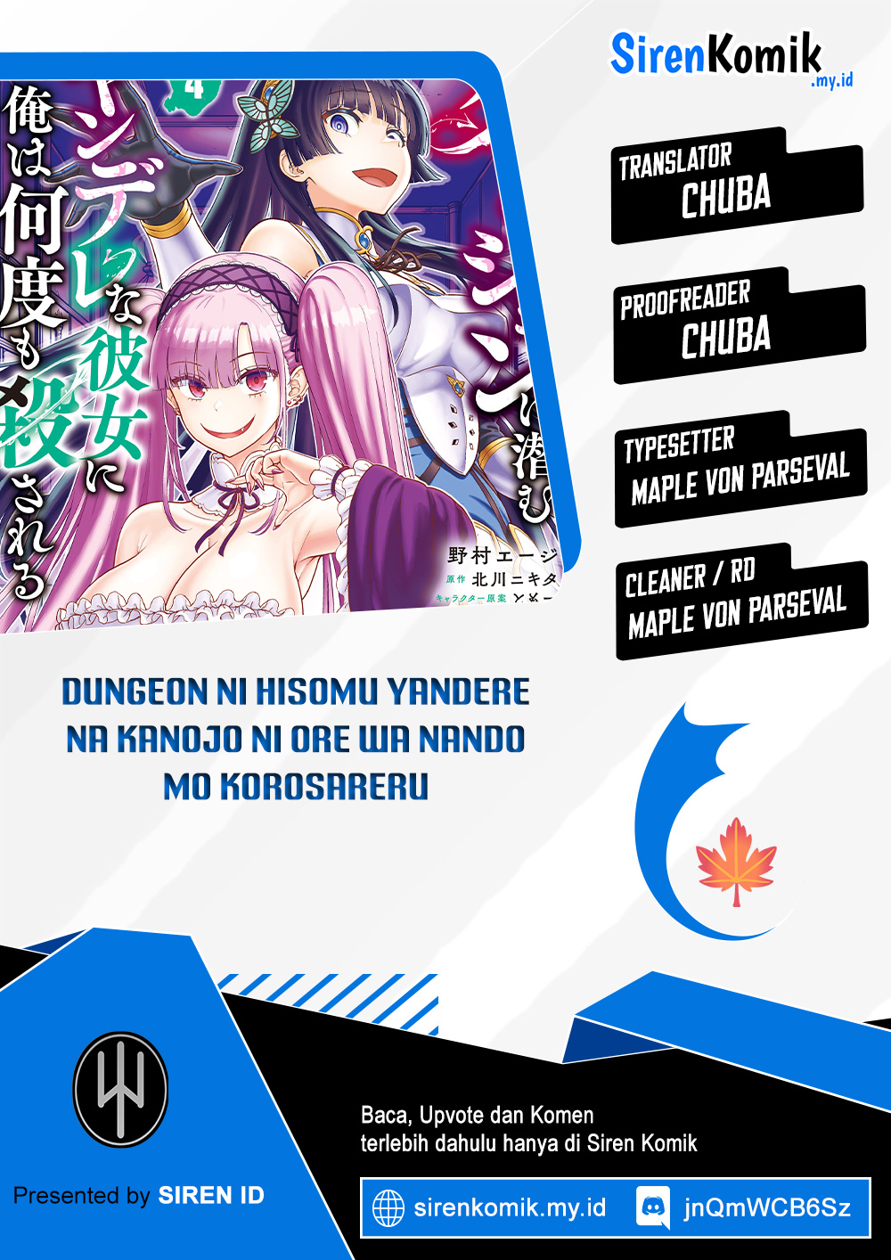 Dungeon ni Hisomu Yandere na Kanojo ni Ore wa Nando mo Korosareru Chapter 21 - halaman 1