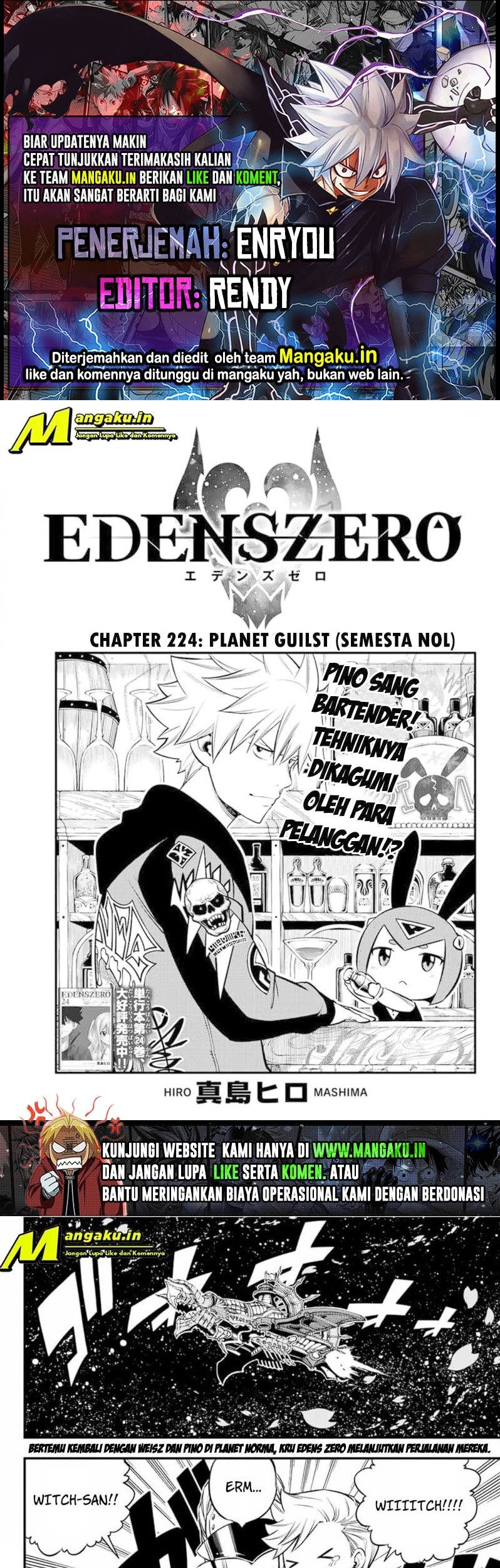 Eden's Zero Chapter 224 - halaman 1