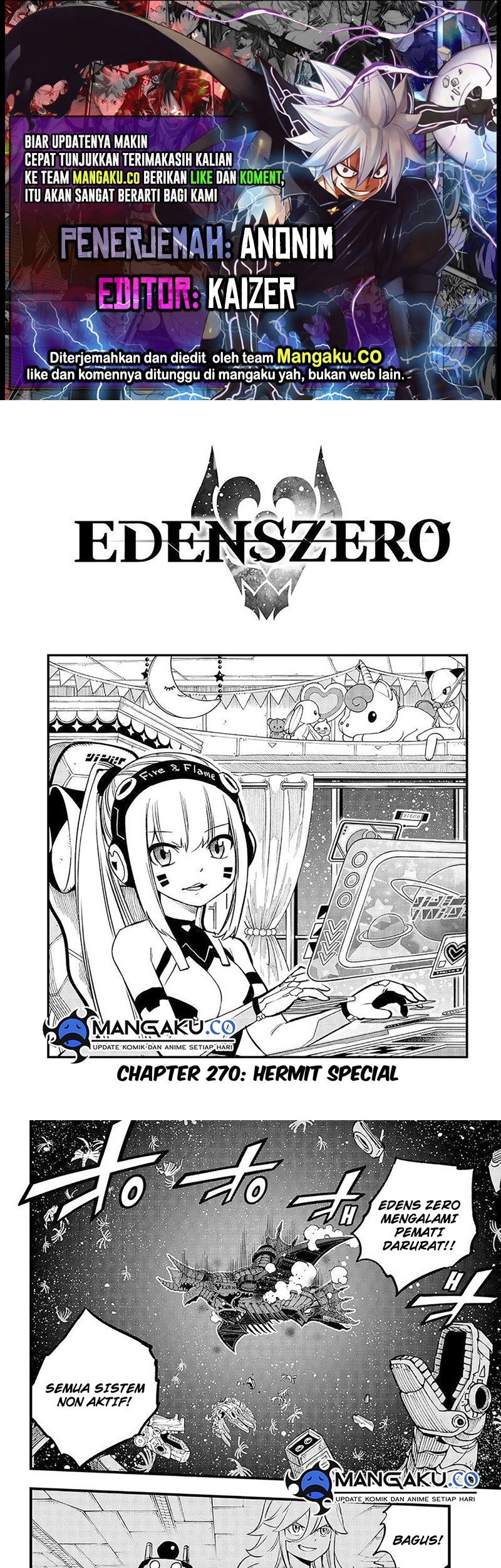 Eden's Zero Chapter 270 - halaman 1