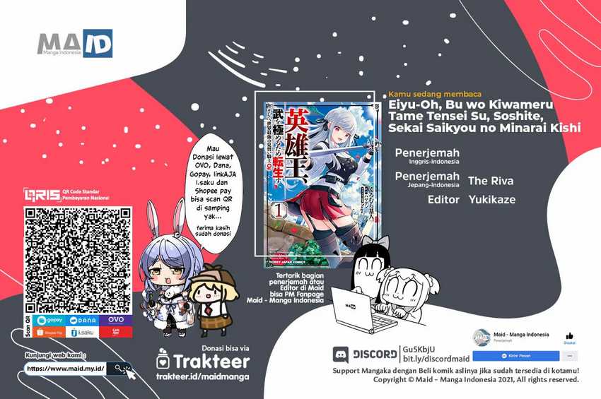 Eiyu-Oh, Bu wo Kiwameru Tame Tensei Su, Soshite, Sekai Saikyou no Minarai Kisi Chapter 10 - halaman 1