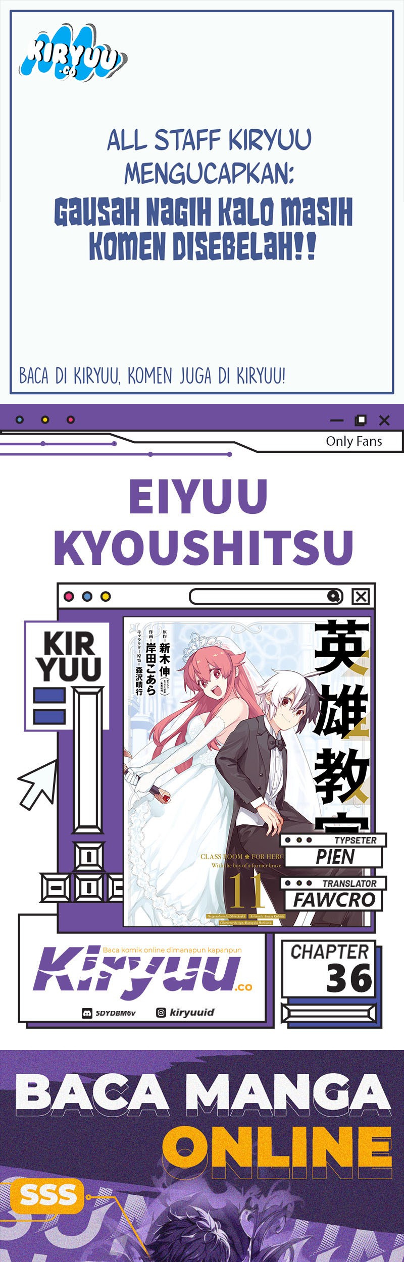 Eiyuu Kyoushitsu Chapter 36 - halaman 1