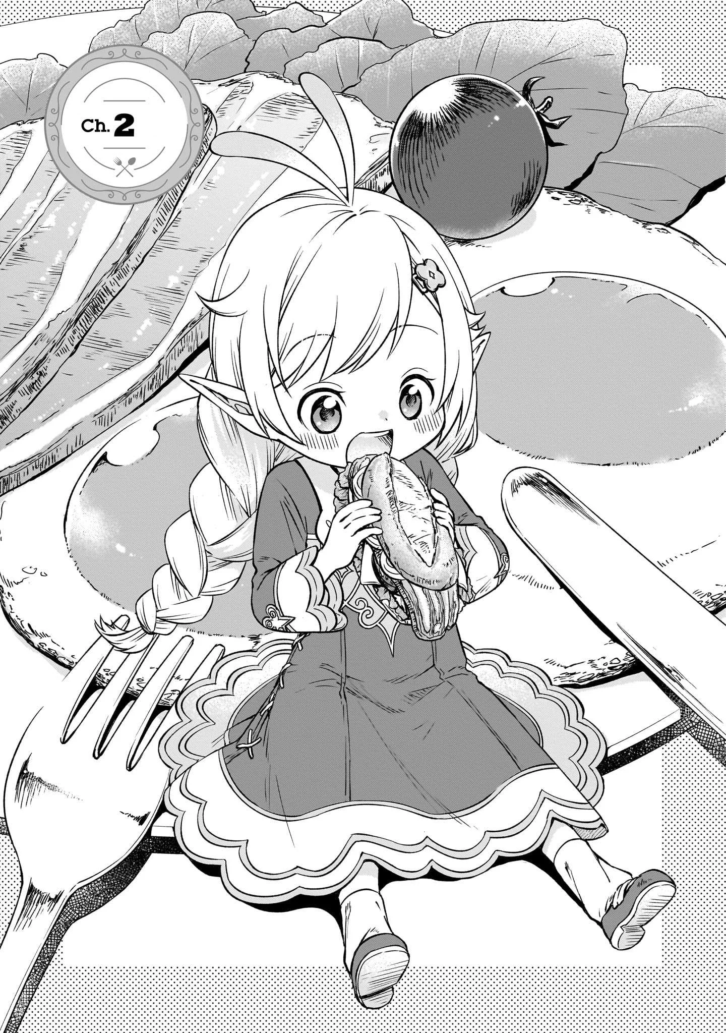Elf-san no Mahou Ryouriten: Yousei Joou toshite Tensei shita keredo, Mazu wa Nonbiri Oryouri Tsukurimakurimasu! Chapter 2 - halaman 1