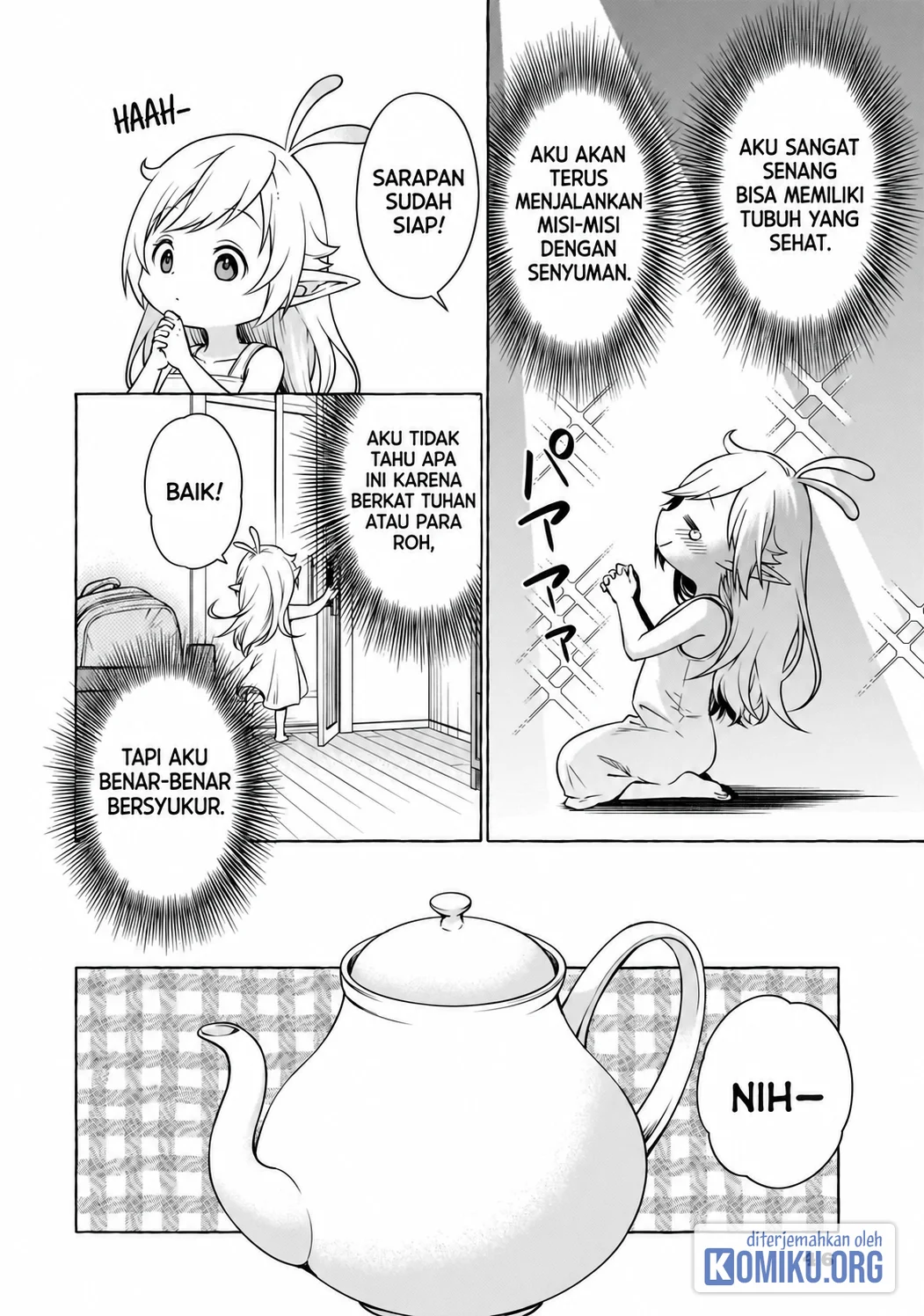 Elf-san no Mahou Ryouriten: Yousei Joou toshite Tensei shita keredo, Mazu wa Nonbiri Oryouri Tsukurimakurimasu! Chapter 2 - halaman 8