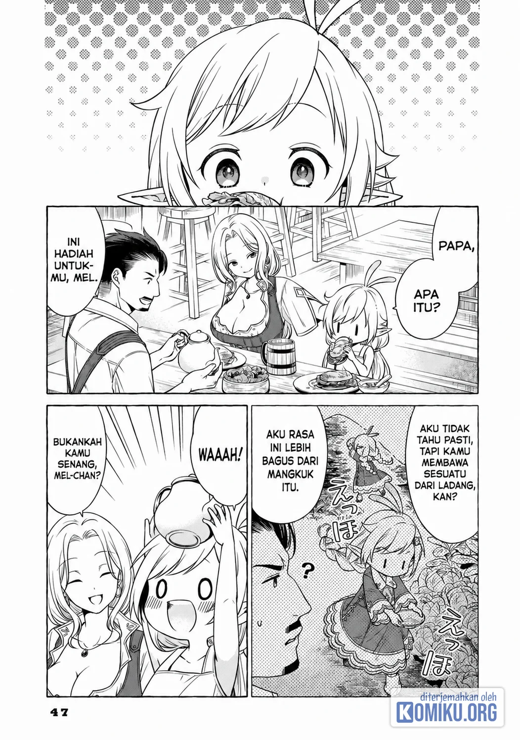 Elf-san no Mahou Ryouriten: Yousei Joou toshite Tensei shita keredo, Mazu wa Nonbiri Oryouri Tsukurimakurimasu! Chapter 2 - halaman 9