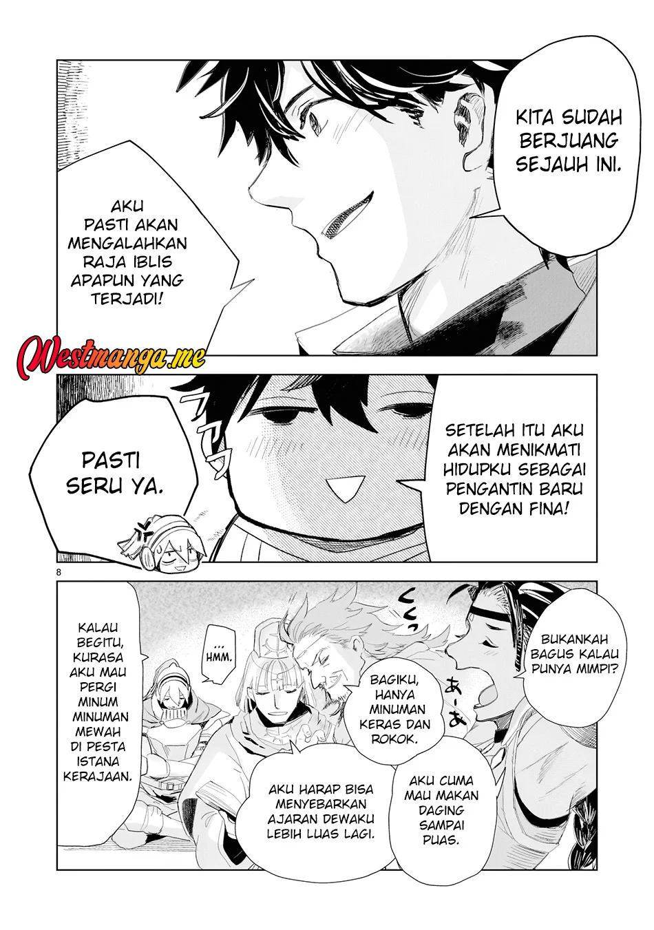Elf Tsuma to Hajimeru Yuukyuu no Tabi ~Densetsu no Yuusha, Aisuru Elf to Tomoni 100-nen Mae ni Sukutta Sekai wo Tabisuru~ Chapter 1 - halaman 8