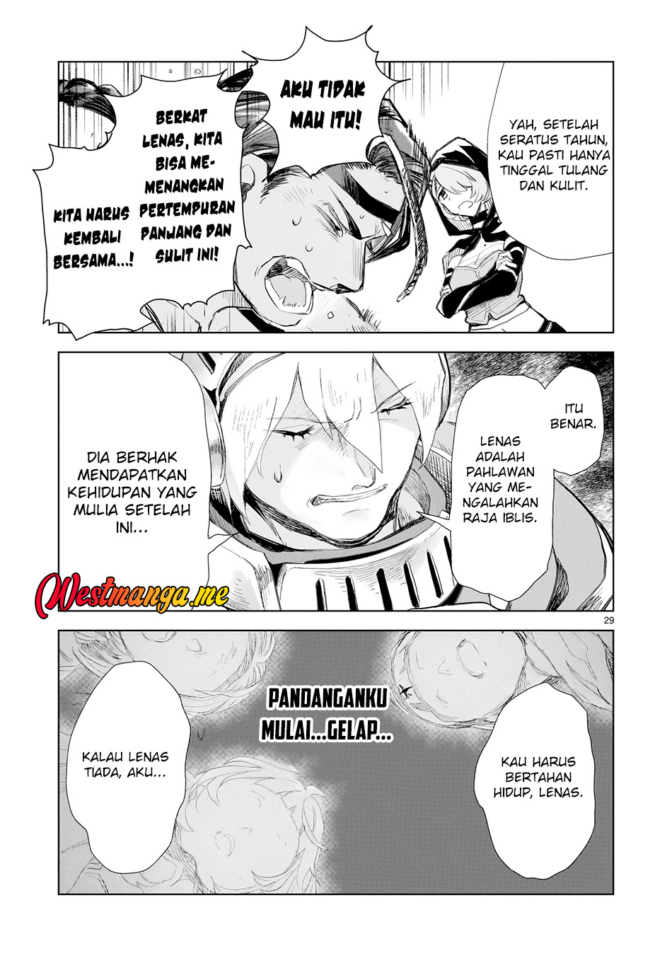 Elf-zuma to Hajimeru Yuukyuu no Tabi: Densetsu no Yuusha, Aisuru Elf to Tomo ni 100-nen Mae ni Sukutta Sekai wo Tabisuru Chapter 1 - halaman 25