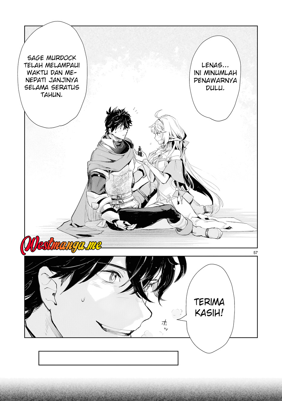 Elf-zuma to Hajimeru Yuukyuu no Tabi: Densetsu no Yuusha, Aisuru Elf to Tomo ni 100-nen Mae ni Sukutta Sekai wo Tabisuru Chapter 1 - halaman 49