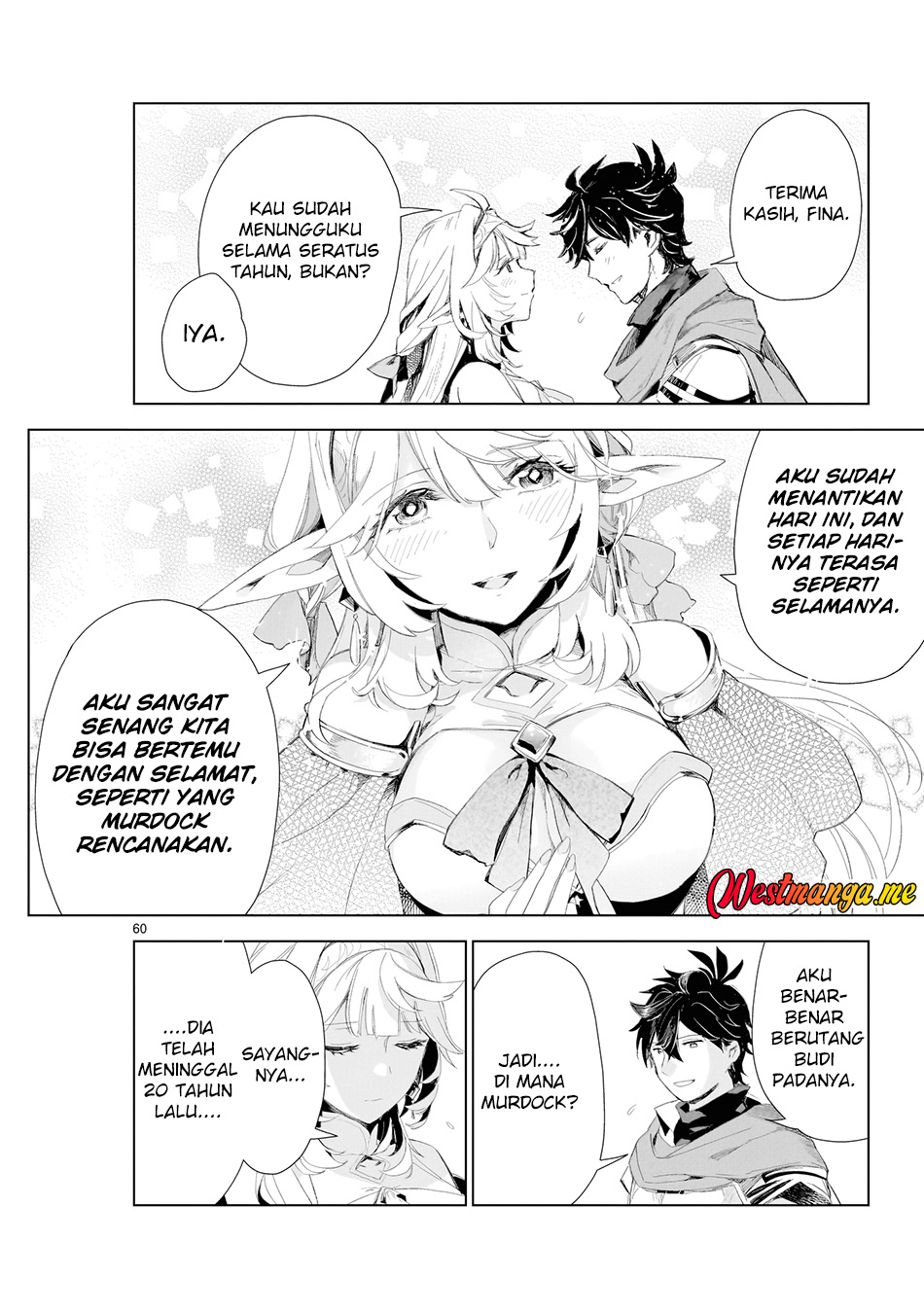 Elf-zuma to Hajimeru Yuukyuu no Tabi: Densetsu no Yuusha, Aisuru Elf to Tomo ni 100-nen Mae ni Sukutta Sekai wo Tabisuru Chapter 1 - halaman 52