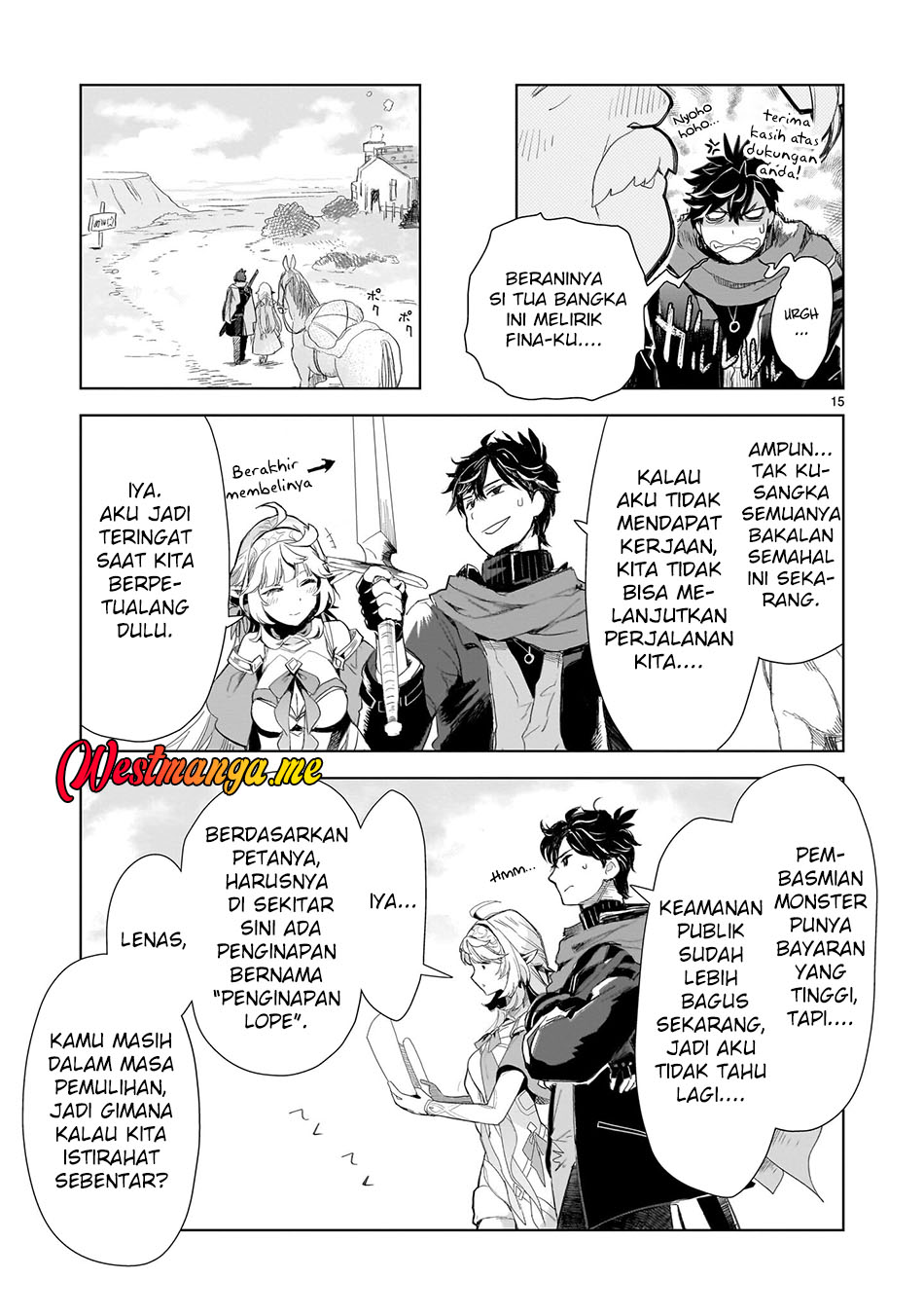 Elf-zuma to Hajimeru Yuukyuu no Tabi: Densetsu no Yuusha, Aisuru Elf to Tomo ni 100-nen Mae ni Sukutta Sekai wo Tabisuru Chapter 2 - halaman 15