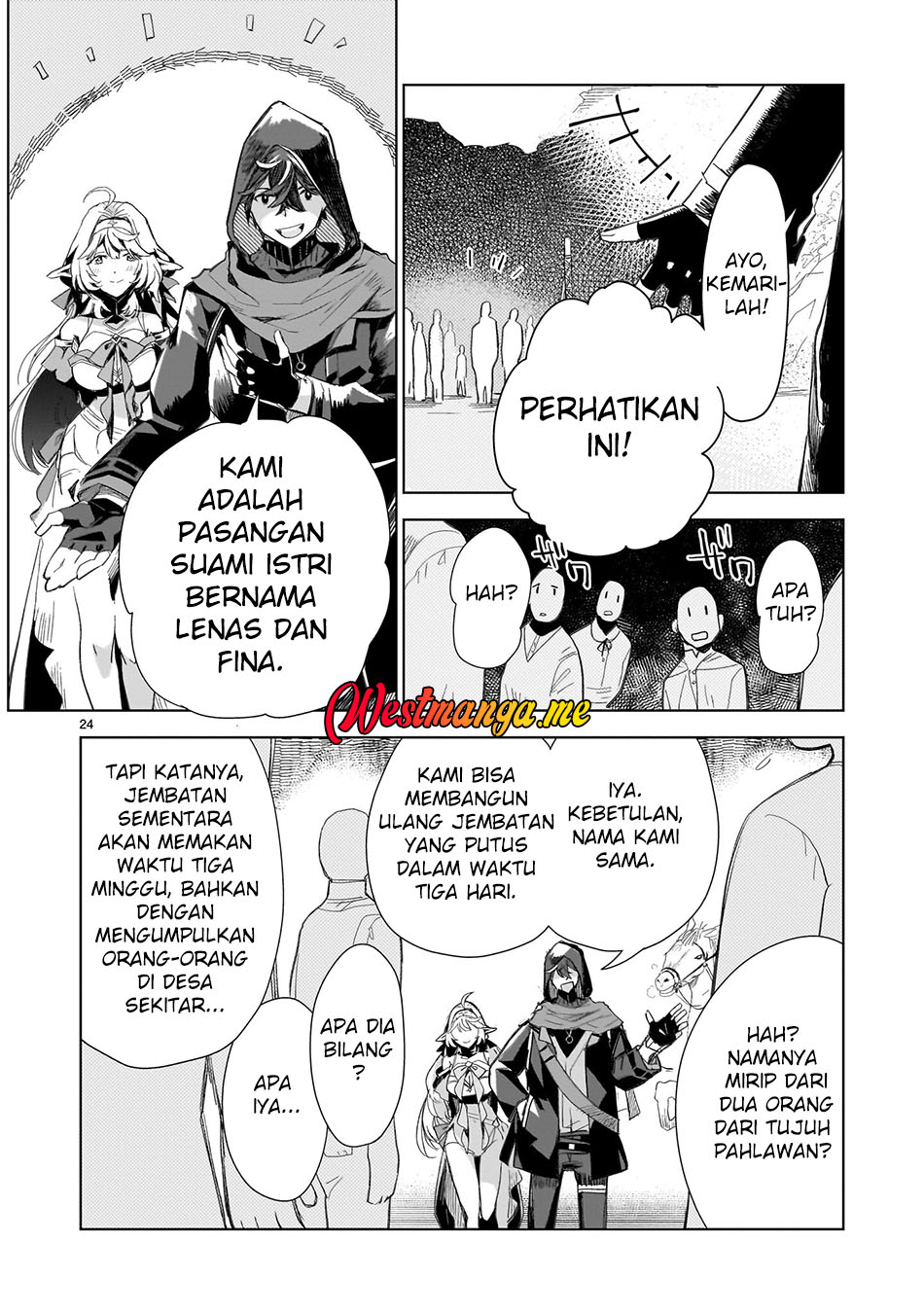 Elf-zuma to Hajimeru Yuukyuu no Tabi: Densetsu no Yuusha, Aisuru Elf to Tomo ni 100-nen Mae ni Sukutta Sekai wo Tabisuru Chapter 2 - halaman 24