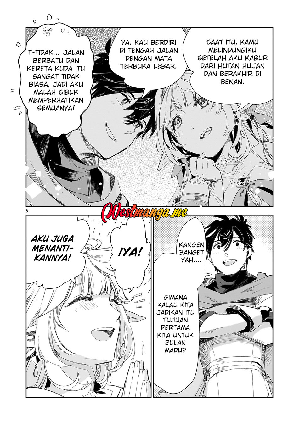 Elf-zuma to Hajimeru Yuukyuu no Tabi: Densetsu no Yuusha, Aisuru Elf to Tomo ni 100-nen Mae ni Sukutta Sekai wo Tabisuru Chapter 2 - halaman 8