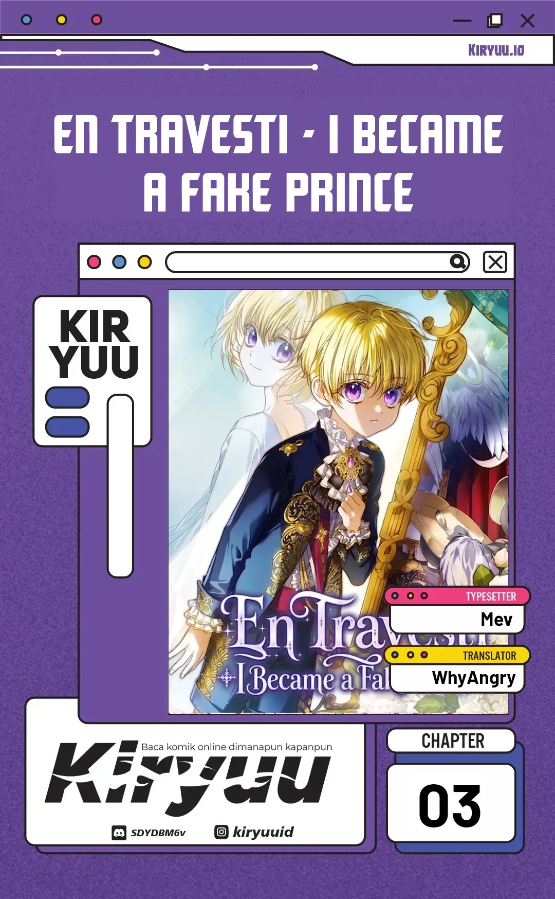 En Travesti - I Became a Fake Prince Chapter 3 - halaman 1