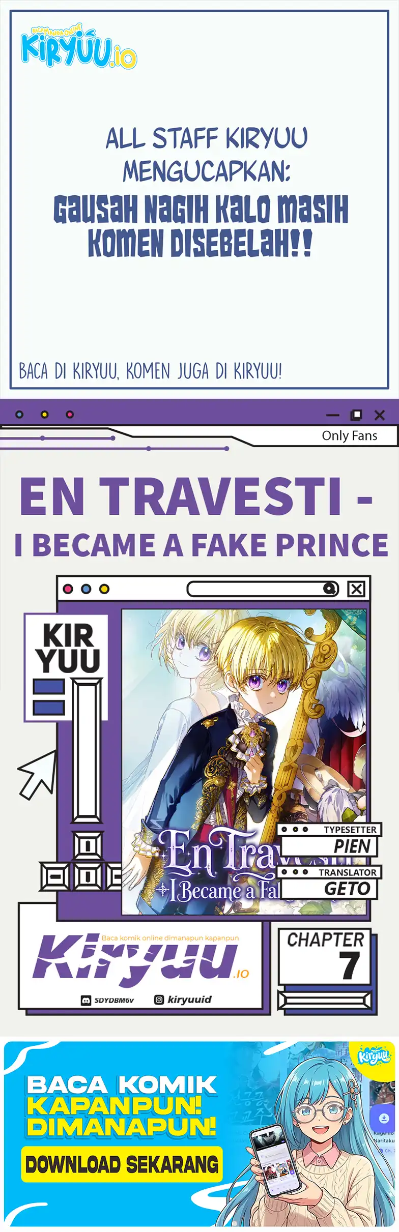 En Travesti - I Became a Fake Prince Chapter 7 - halaman 1