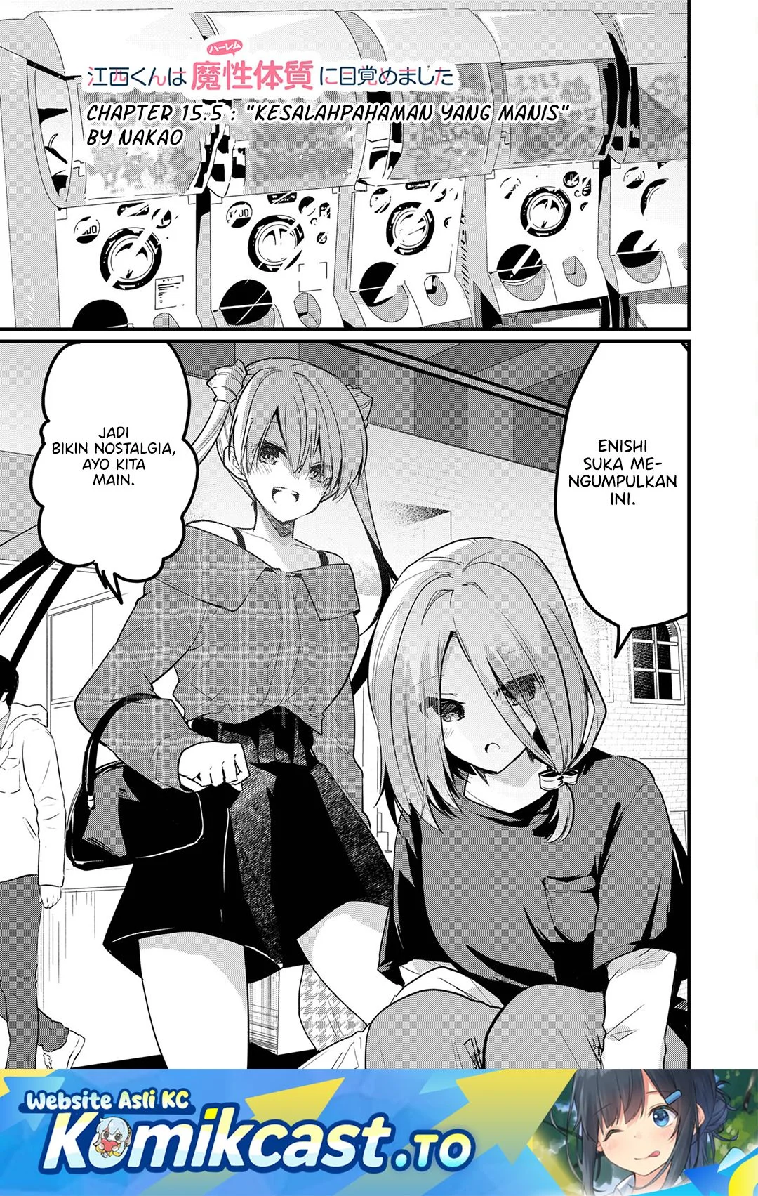 Enishi-kun wa Masho (Harem) Taishitsu ni Mezamemashita Chapter 15.5 - halaman 1