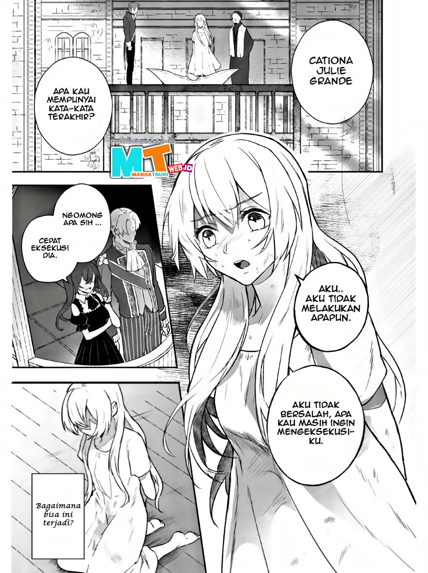 Enzai de Shokei sareta Koushaku Reijou wa Konse de wa mofu Kami-sama to Odayaka ni Sugoshitai Chapter 1.1 - halaman 1