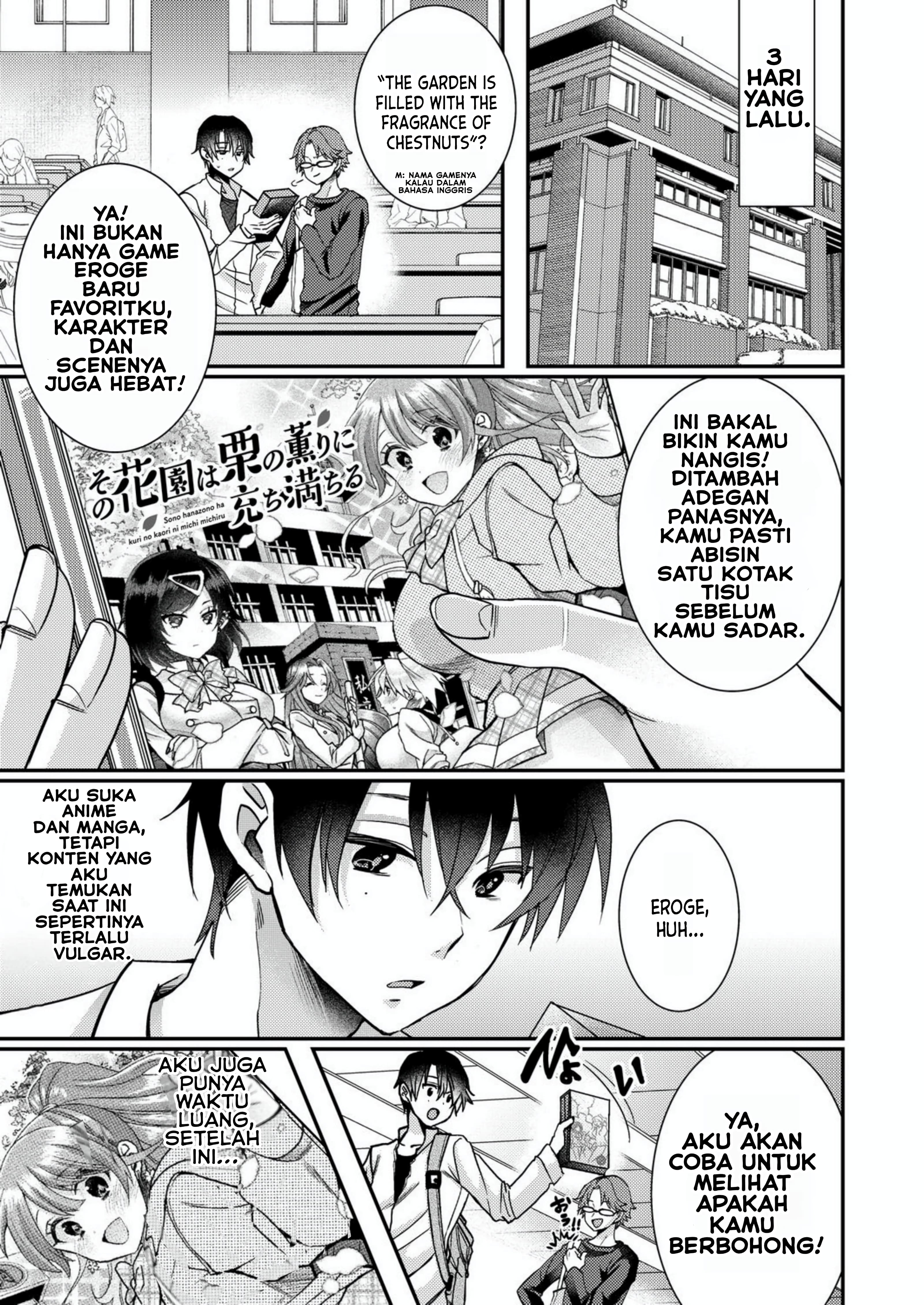 Eroge Sekai ni Tensei shita Ore ga, Oshi e no Ai de Netorare Heroine wo Shiawase ni Suru. Chapter 1 - halaman 7