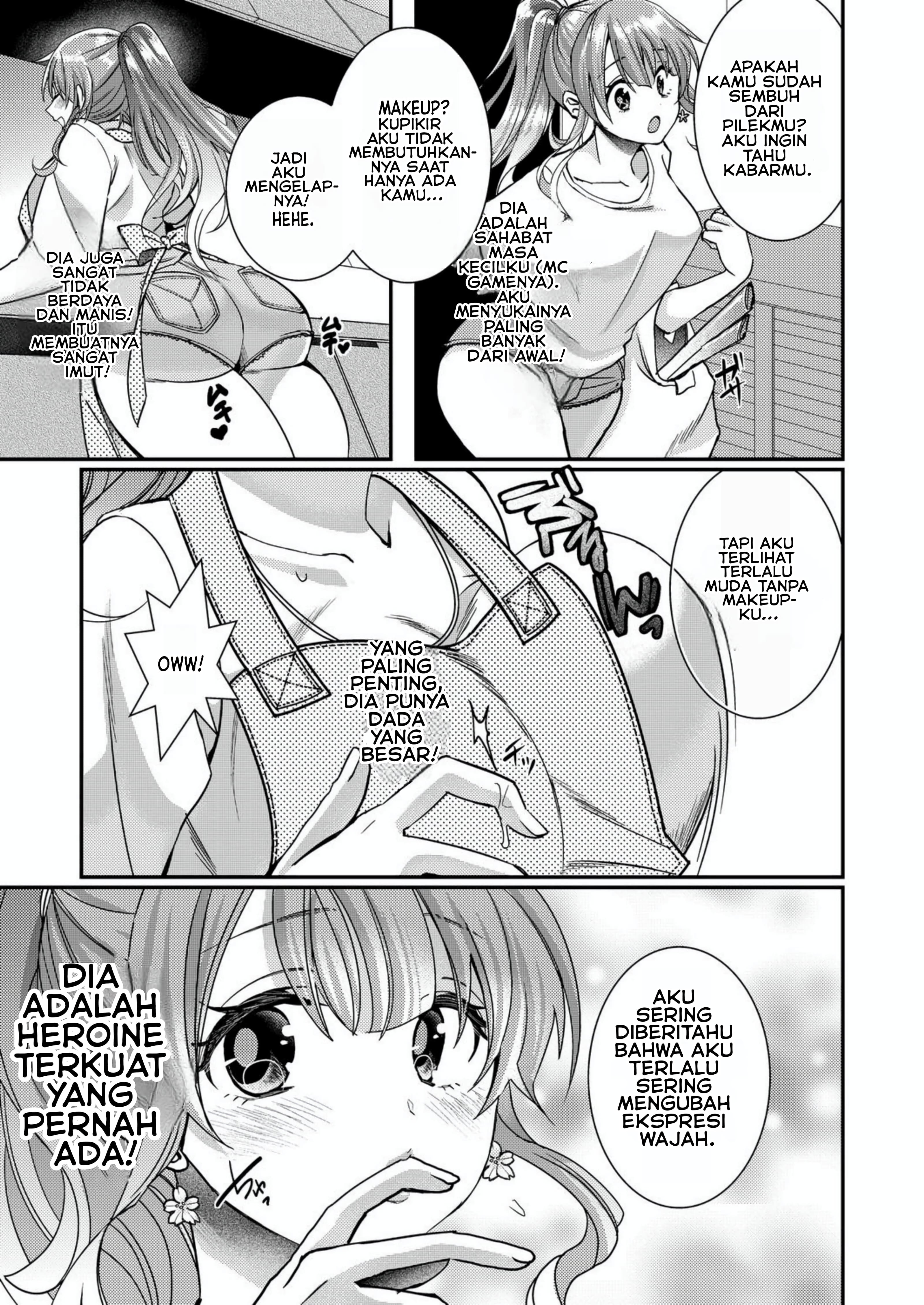 Eroge Sekai ni Tensei shita Ore ga, Oshi e no Ai de Netorare Heroine wo Shiawase ni Suru. Chapter 1 - halaman 9