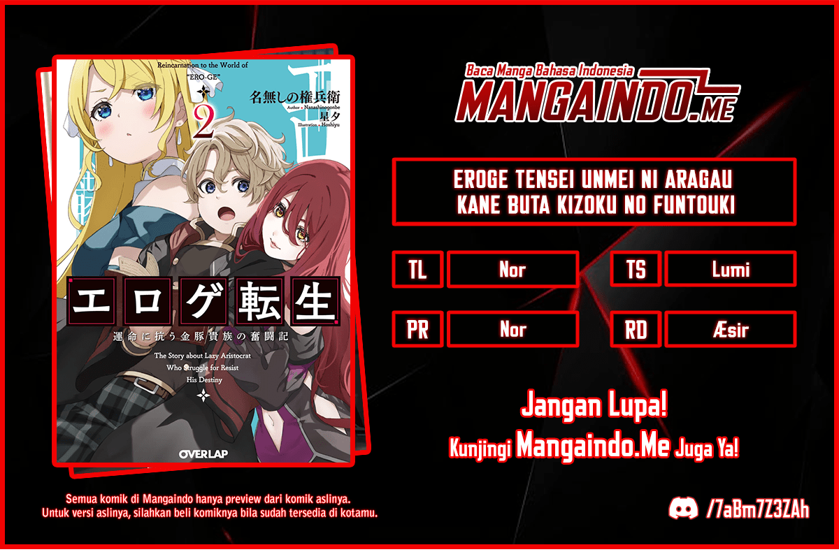 Eroge Tensei: Unmei ni Aragau Kane Buta Kizoku no Funtouki Chapter 1.3 - halaman 1