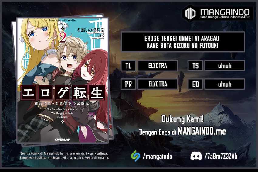 Eroge Tensei: Unmei ni Aragau Kane Buta Kizoku no Funtouki Chapter 3 - halaman 1