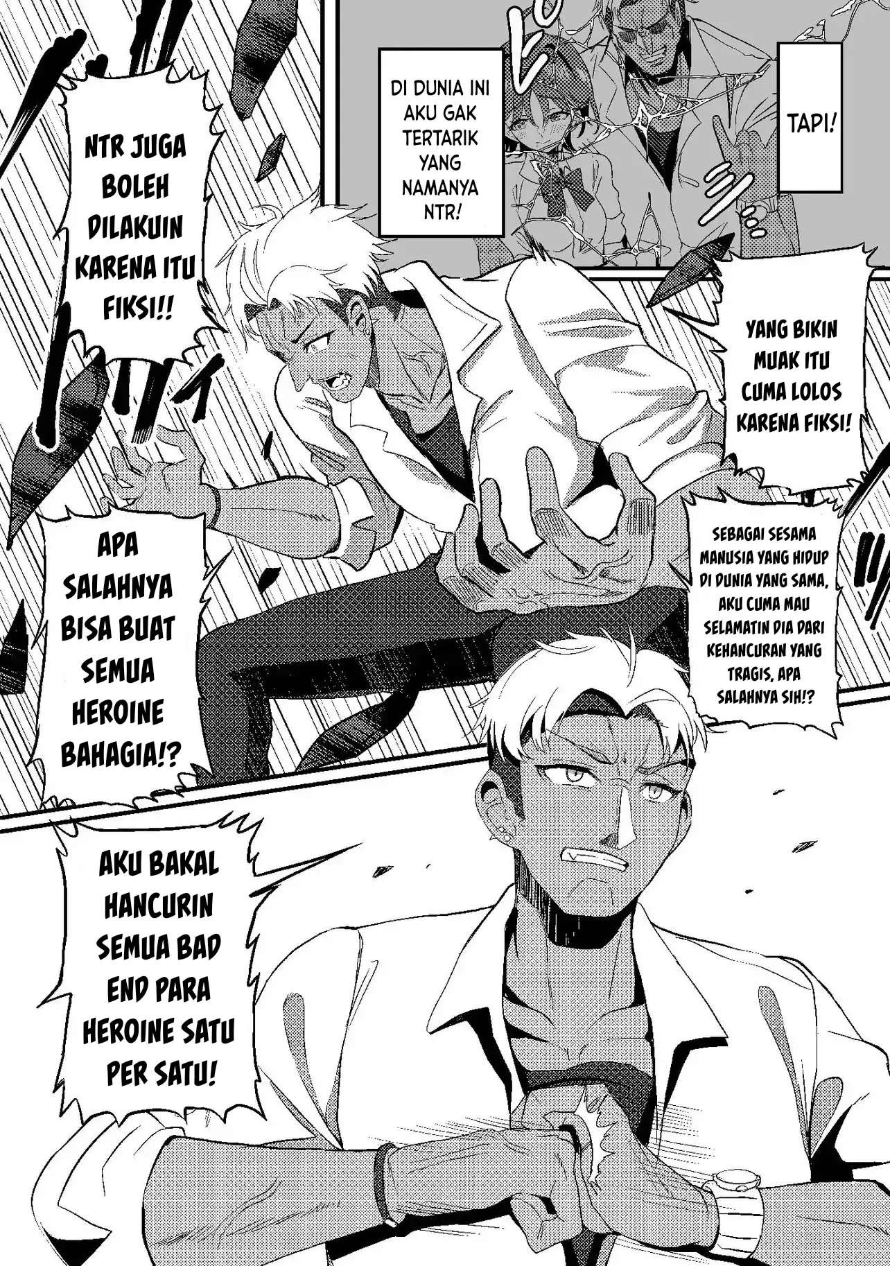 Eroge Utsu End kara Heroine-tachi wo Kyuusai shitara Chapter 0 - halaman 3