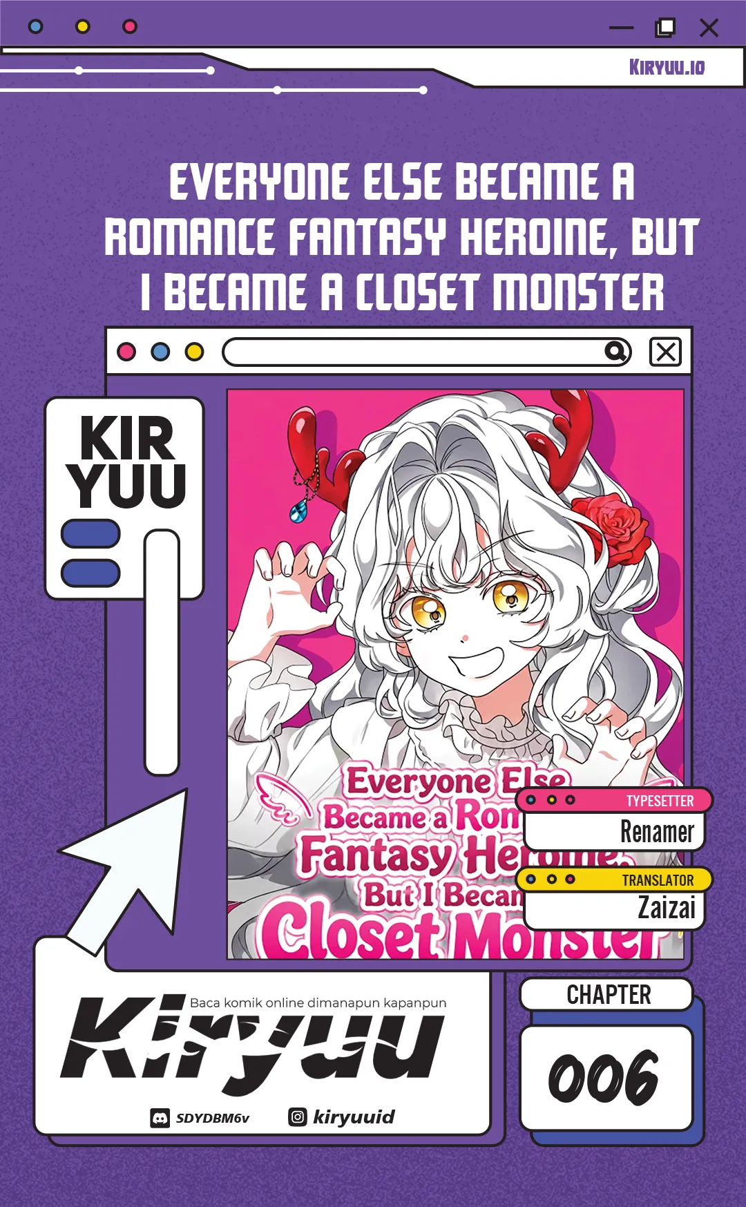 Everyone Else Became a Romance Fantasy Heroine, But I Became a Closet Monster Chapter 6 - halaman 1