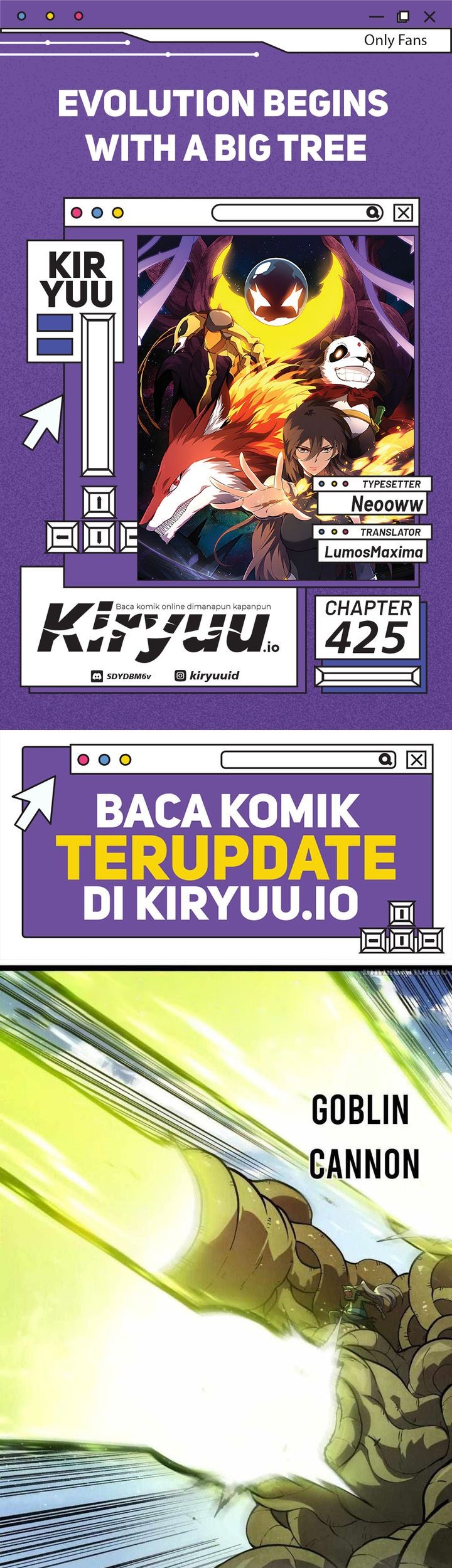 Evolution Begins With A Big Tree Chapter 425 - halaman 1