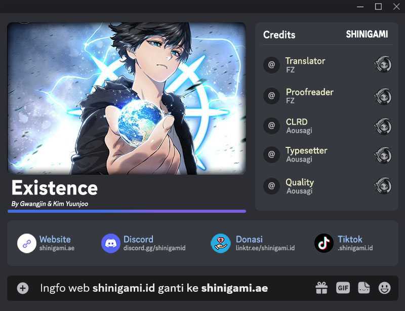 Existence Chapter 60 - halaman 1