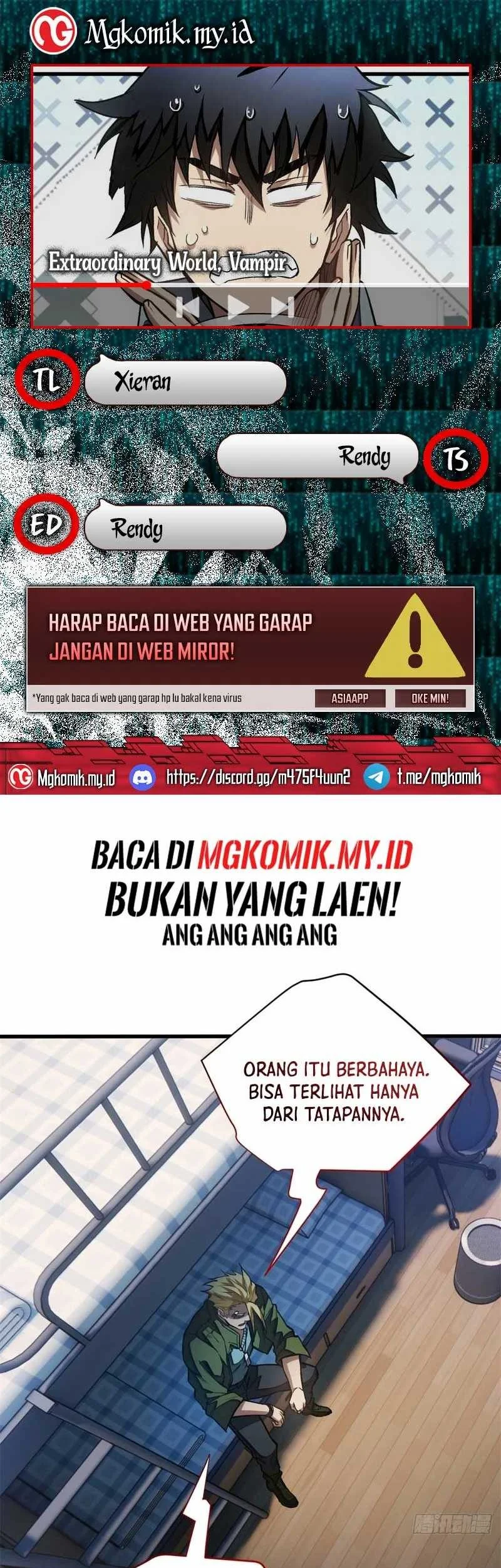 Extraordinary World?! Me… A Vampire?! Chapter 16 - halaman 1