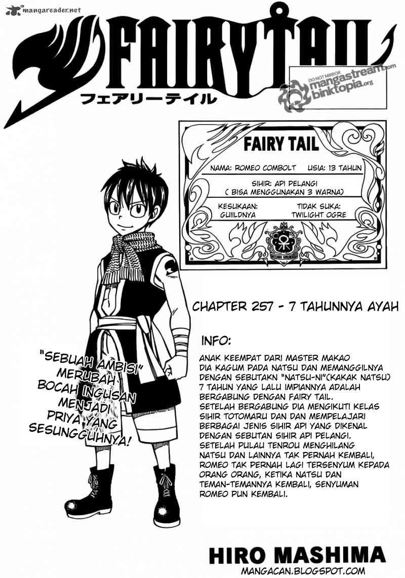 Fairy Tail Chapter 257 - halaman 1