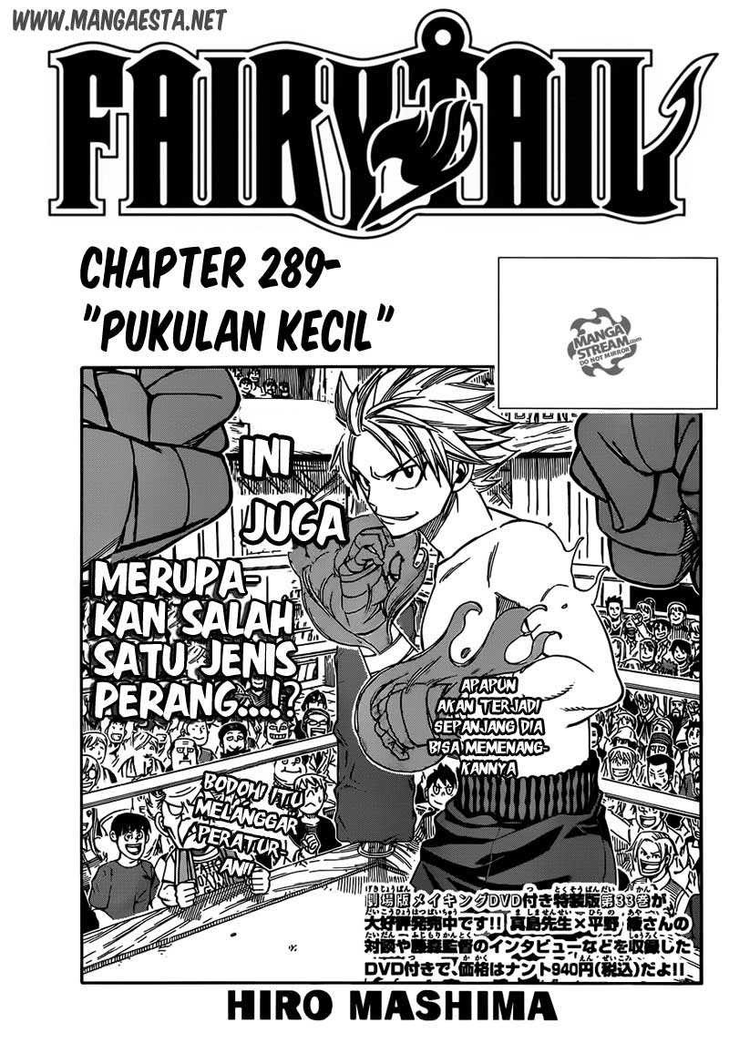 Fairy Tail Chapter 289 - halaman 1
