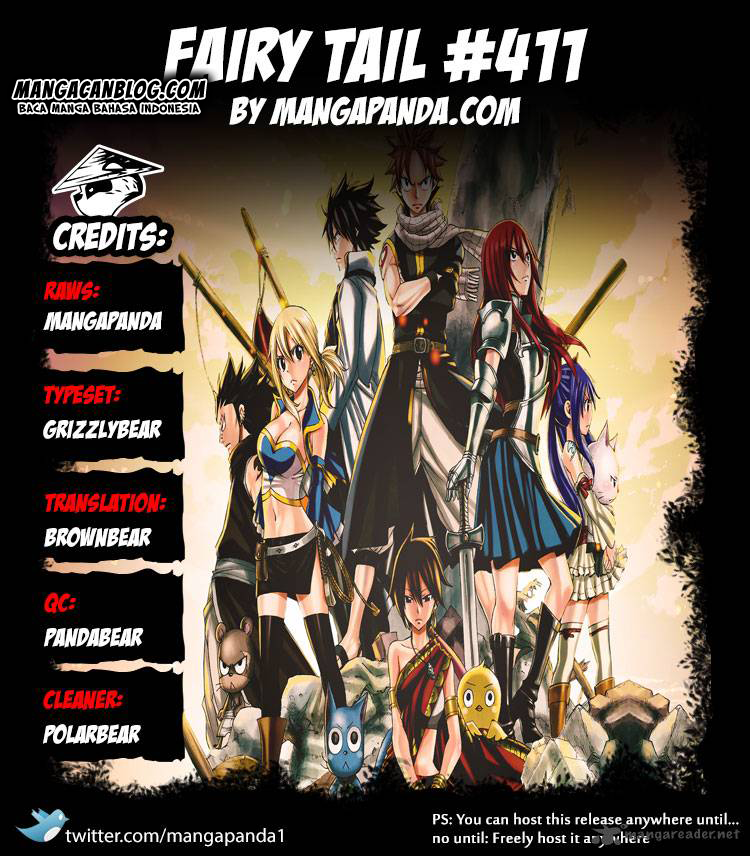 Fairy Tail Chapter 411 - halaman 19