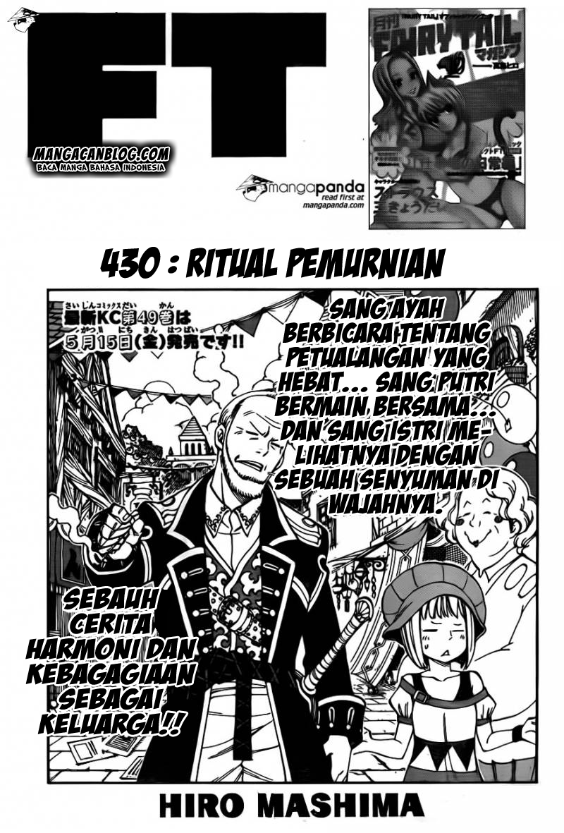 Fairy Tail Chapter 430 - halaman 2