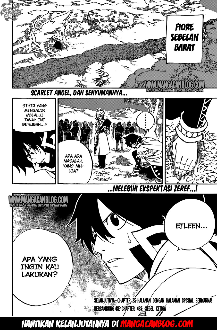 Fairy Tail Chapter 486 - halaman 21