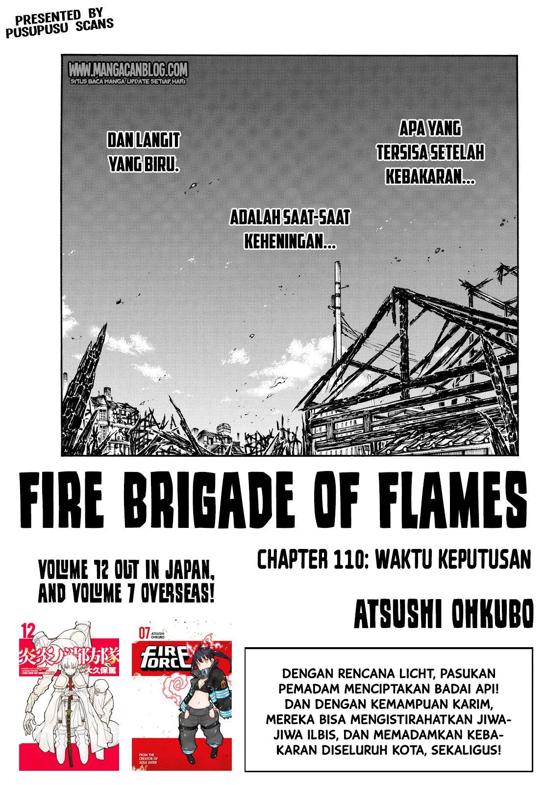 Fire Brigade of Flames Chapter 110 - halaman 1