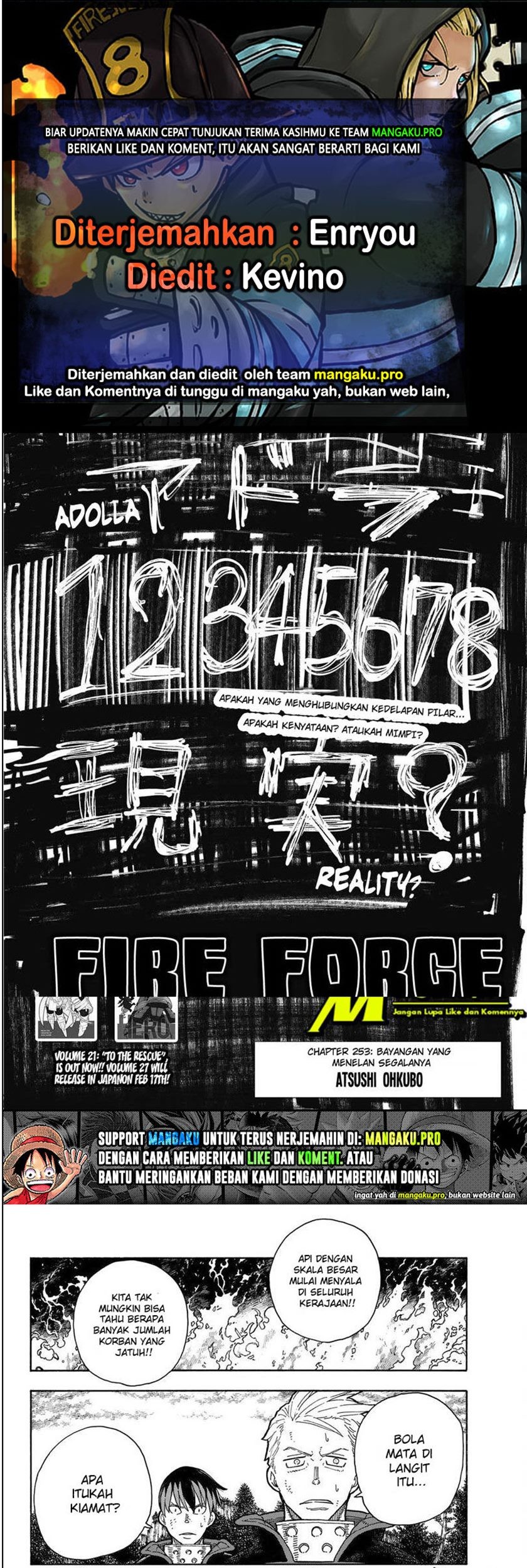 Fire Brigade of Flames Chapter 253 - halaman 1